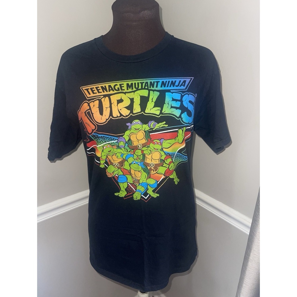 Teenage Mutant Ninja Turtles Pride Rainbow Gradient Classic T Shirt Adult M